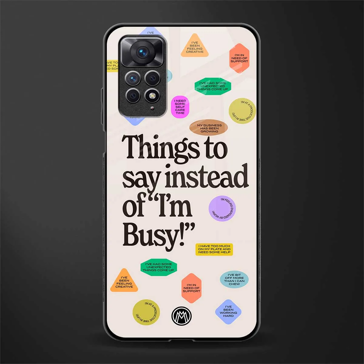 10 Things To Say Phone Case for Redmi Note 11 Pro | Glass Case