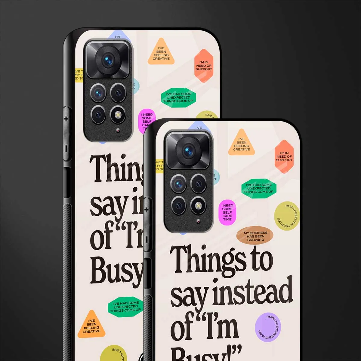 10 Things To Say Phone Case for Redmi Note 11 Pro | Glass Case