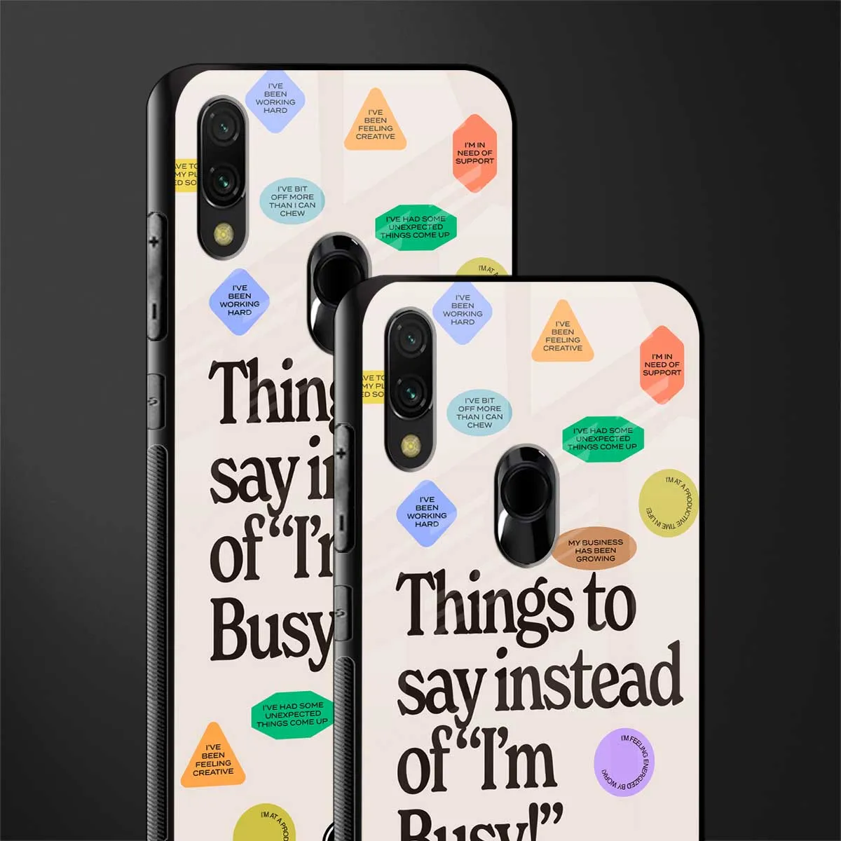 10 Things To Say Phone Case for Redmi Note 7 | Glass Case