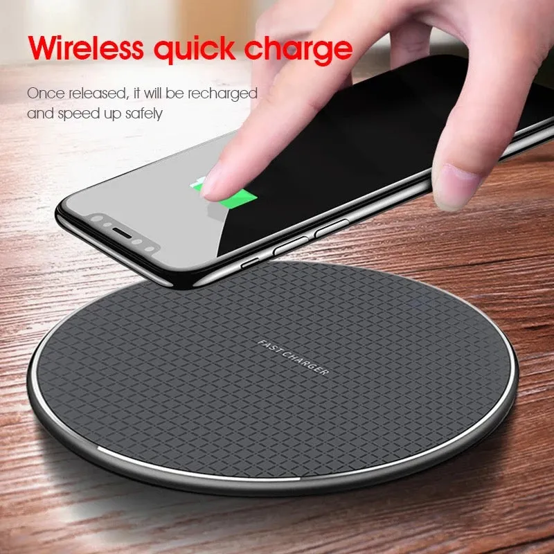 100 Pcs - Qi Wireless Fast Chargers for iPhone 12, 12 Pro, 13, 11, XR, and more