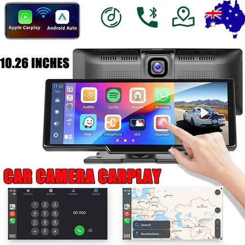 10.26" 4K Car Camera Carplay Android Car GPS Navigation Dashboard Video Recorder