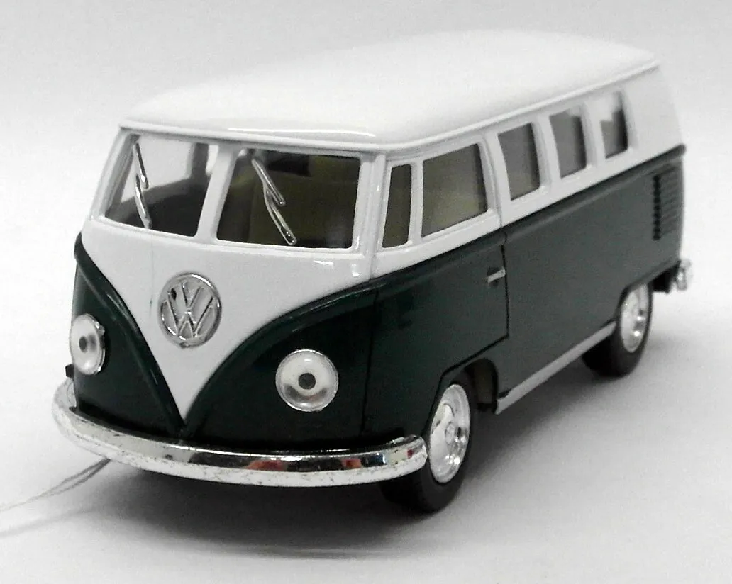 1962 VW Camper - Green - Kinsmart Pull Back & Go Metal Model Car