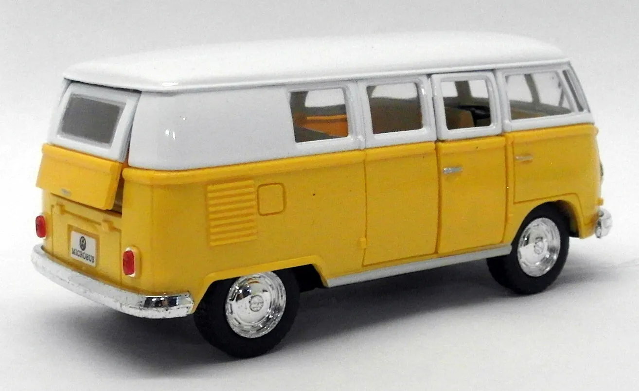 1962 VW Camper - Yellow - Kinsmart Pull Back & Go Metal Model Car