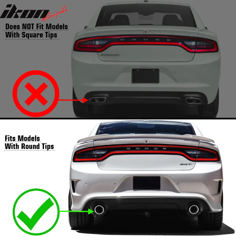 2015-2023 Dodge Charger Rear Bumper Diffuser & Side Aprons