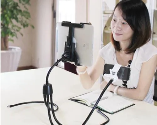 360 Degree Rotating Adjustable Tablet and Phone Tripod Mount Holder