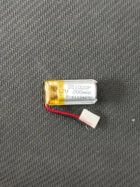 3.7V 200mAH 551020P Lithium Polymer Battery 5.5x10x20mm ET7637