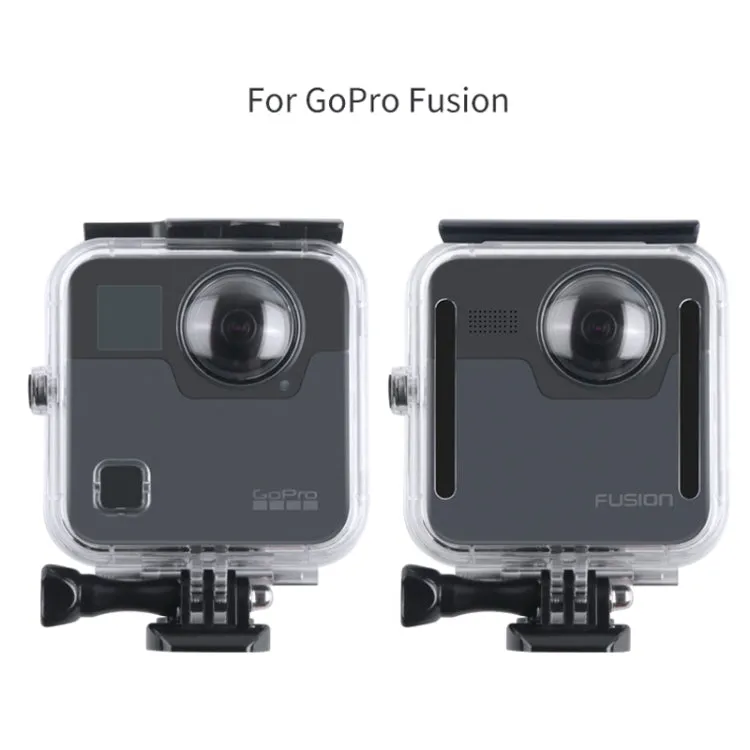 40m Waterproof Housing Protective Case  for GoPro Fusion, with Buckle Basic Mount & Screw & Wrench