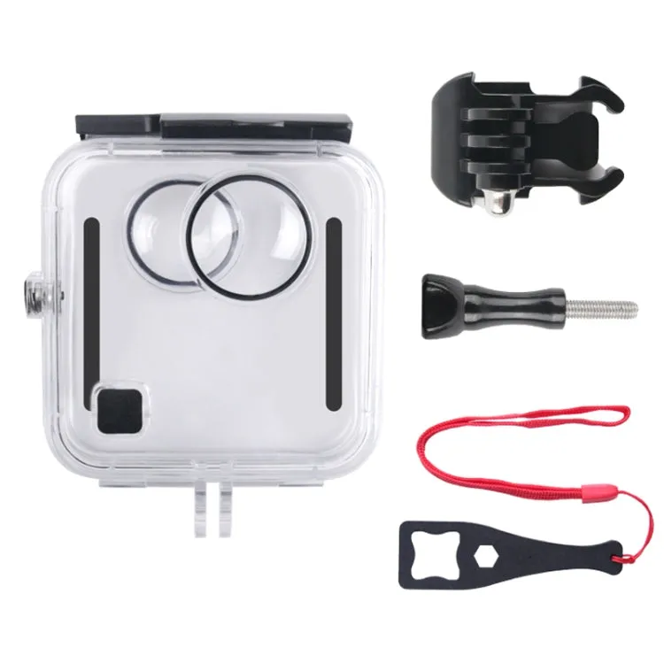 40m Waterproof Housing Protective Case  for GoPro Fusion, with Buckle Basic Mount & Screw & Wrench