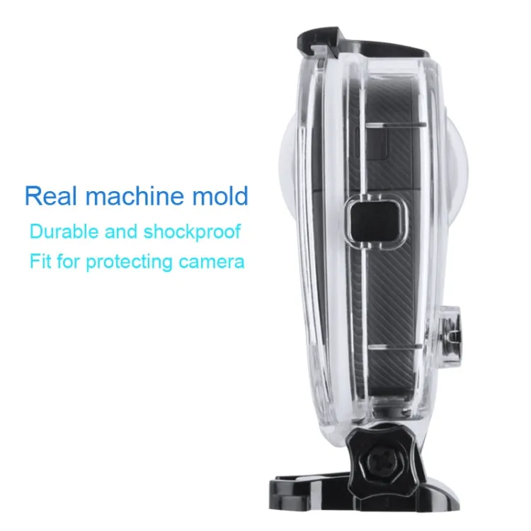 40m Waterproof Housing Protective Case  for GoPro Fusion, with Buckle Basic Mount & Screw & Wrench