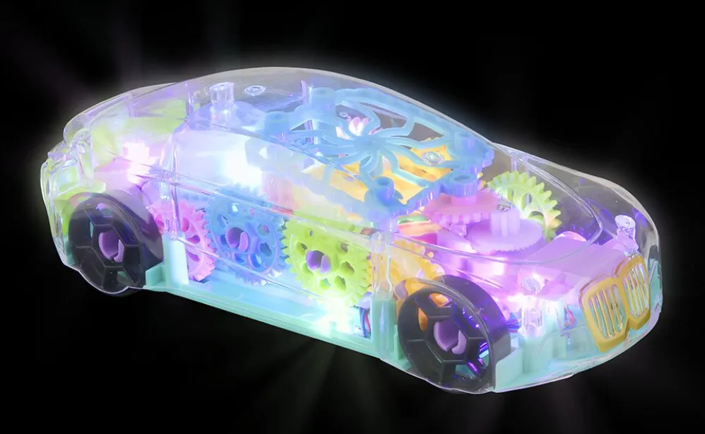 8" Light Up Transparent Car