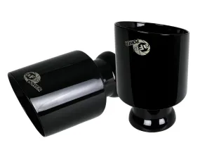 AFE MACH Force-Xp Direct-Fit Exhaust Tip Set (Black Tips): Dodge Charger 6.4L 392 & 6.2L Hellcat 2015 - 2023