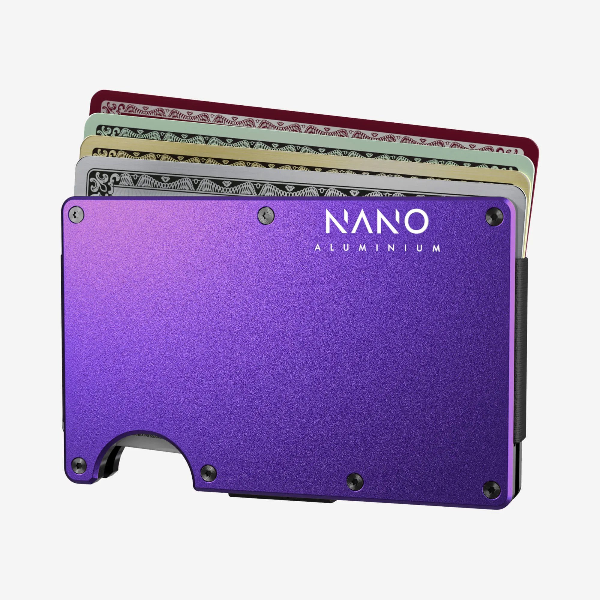 AirTag Money Clip Wallet (Nebula Purple)