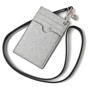 Alexander McQueen Leather Card Case with Neck Strap