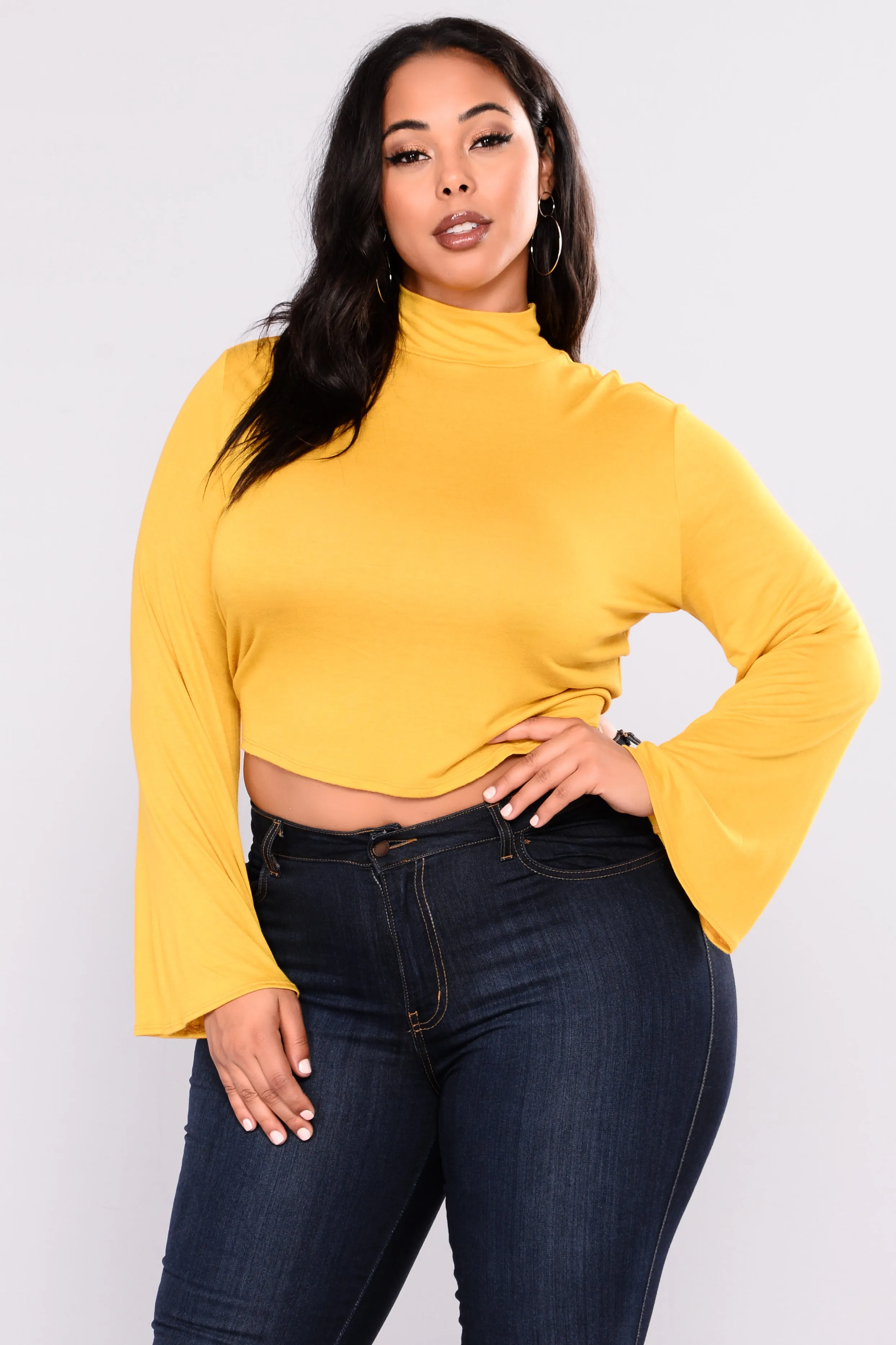 Alexandra Open Back Top - Mustard