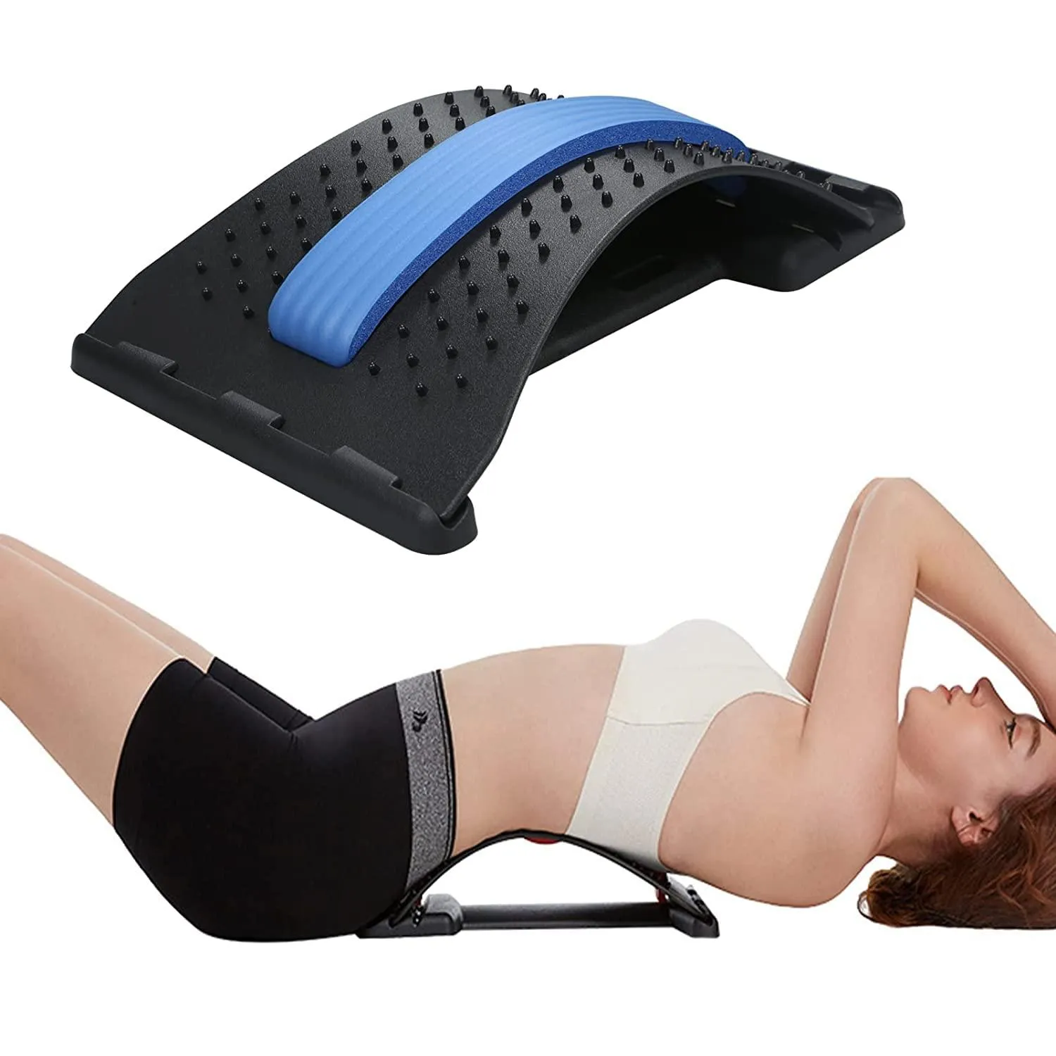 Back Stretcher for Spinal Pain Relief | Back Pain Relief Product | Lumber Support | Spinal Curve Back Relaxion Device | Chiro Board | Spinal Curve Back Relaxation Device