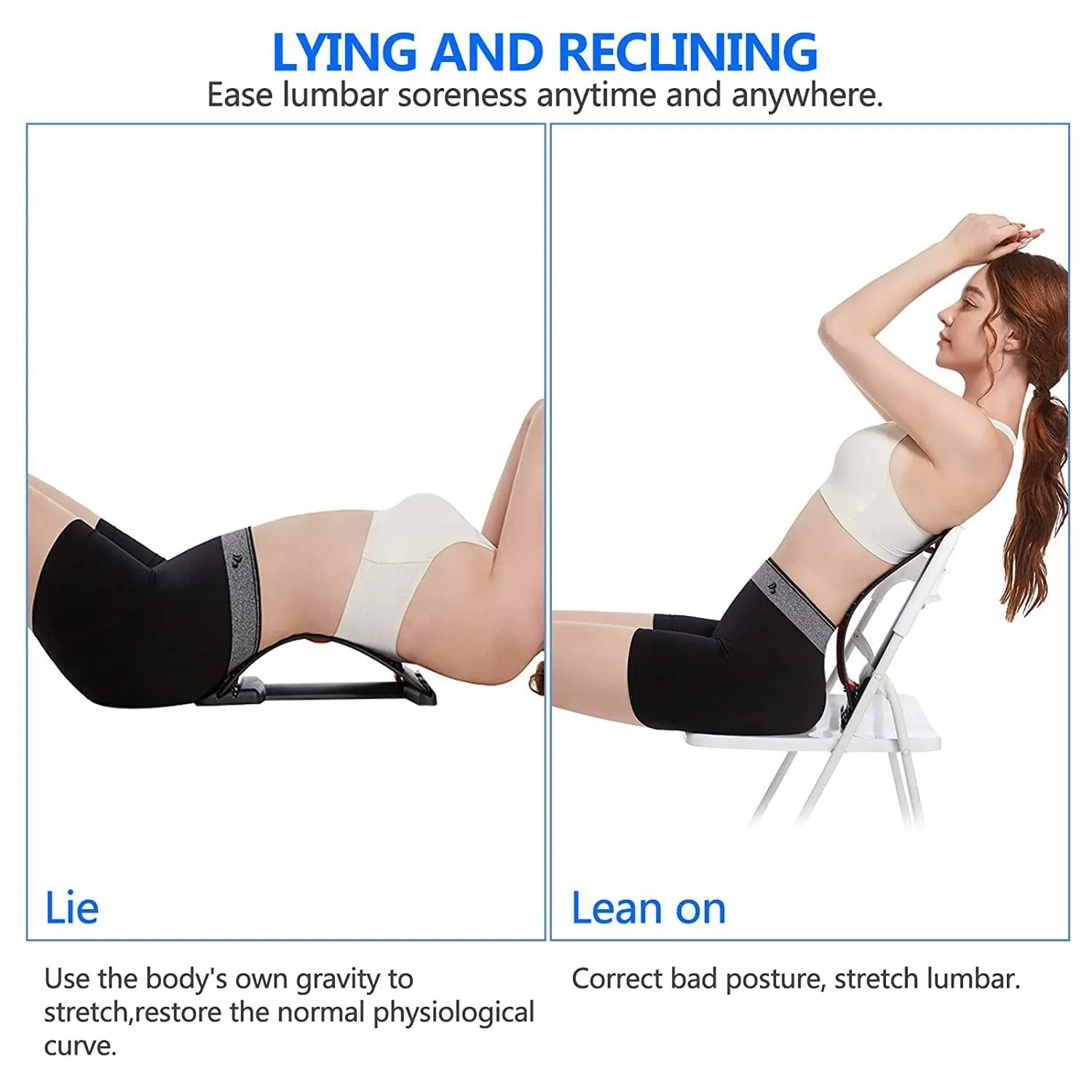 Back Stretcher for Spinal Pain Relief | Back Pain Relief Product | Lumber Support | Spinal Curve Back Relaxion Device | Chiro Board | Spinal Curve Back Relaxation Device