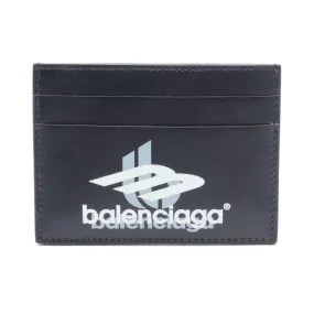 Balenciaga Logo Leather Card Case Leather Card Case 594309 in Great Condition