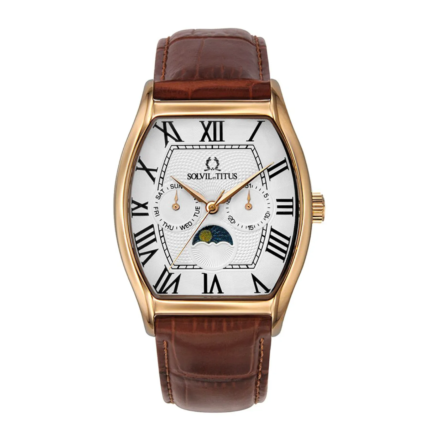 Barista Multi-Function Quartz Leather Men Watch W06-03219-003