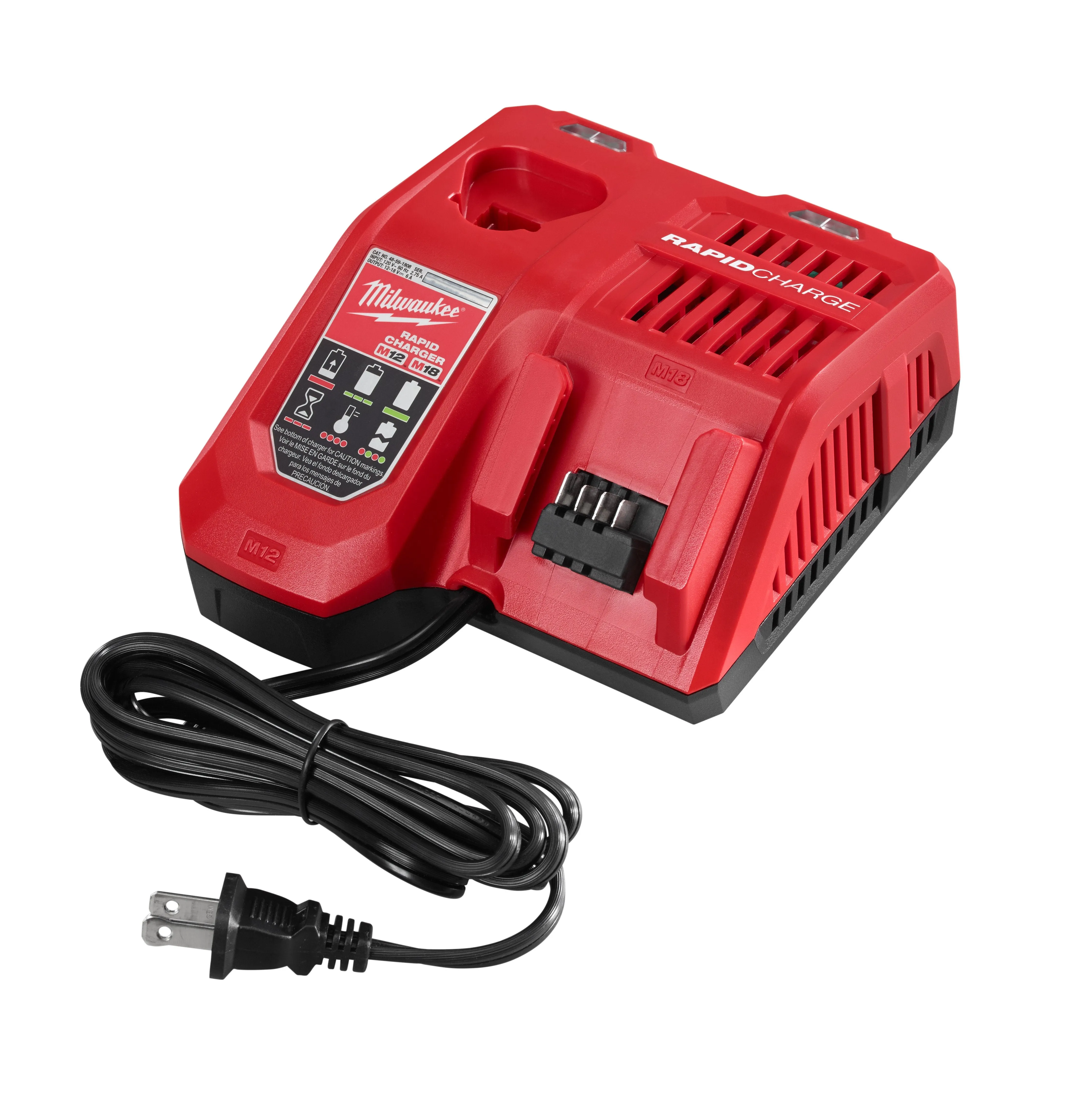 Battery Charger - Milwaukee M18 & M12 Rapid Charger, 48-59-1808