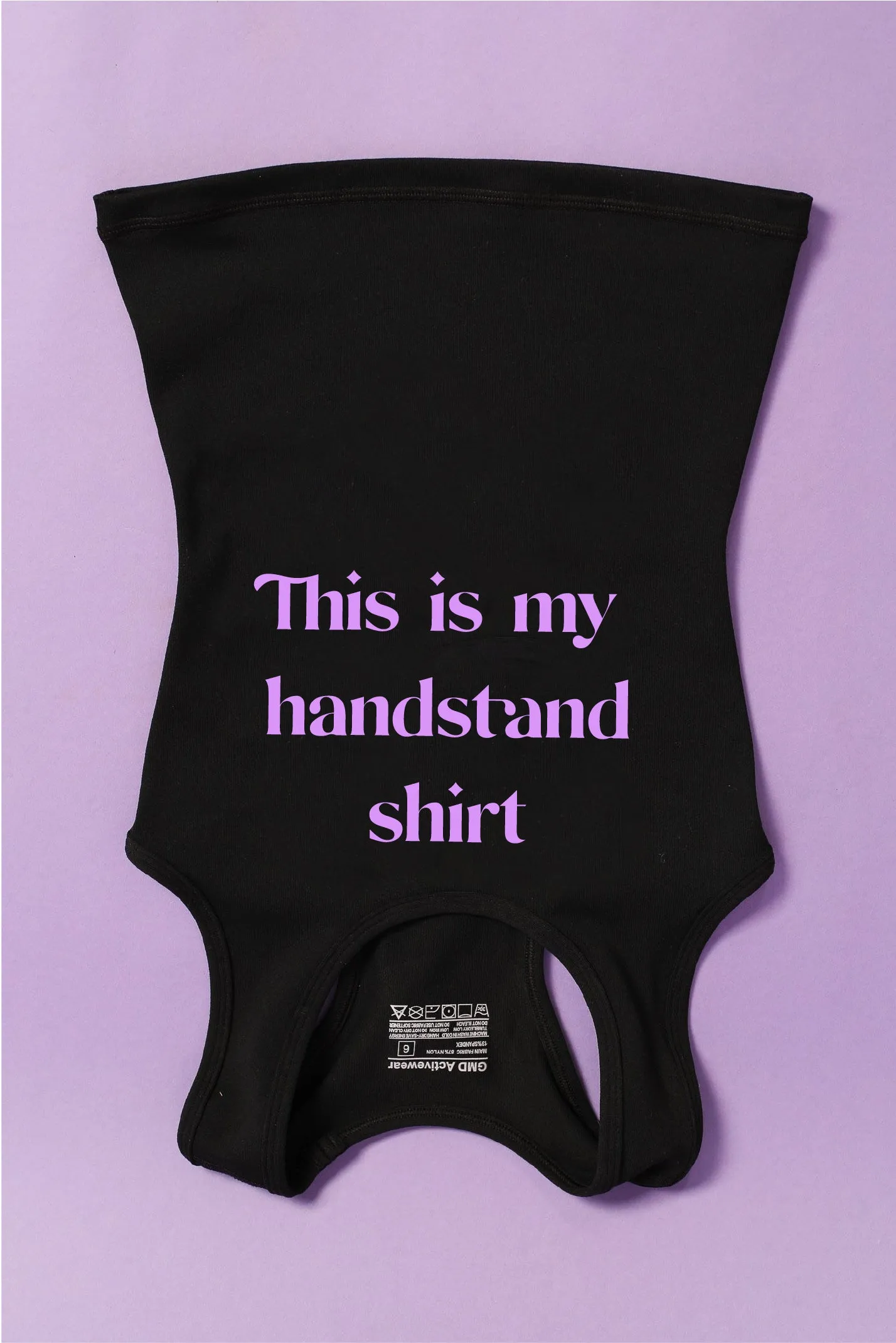 Black & Lilac Handstand Singlet