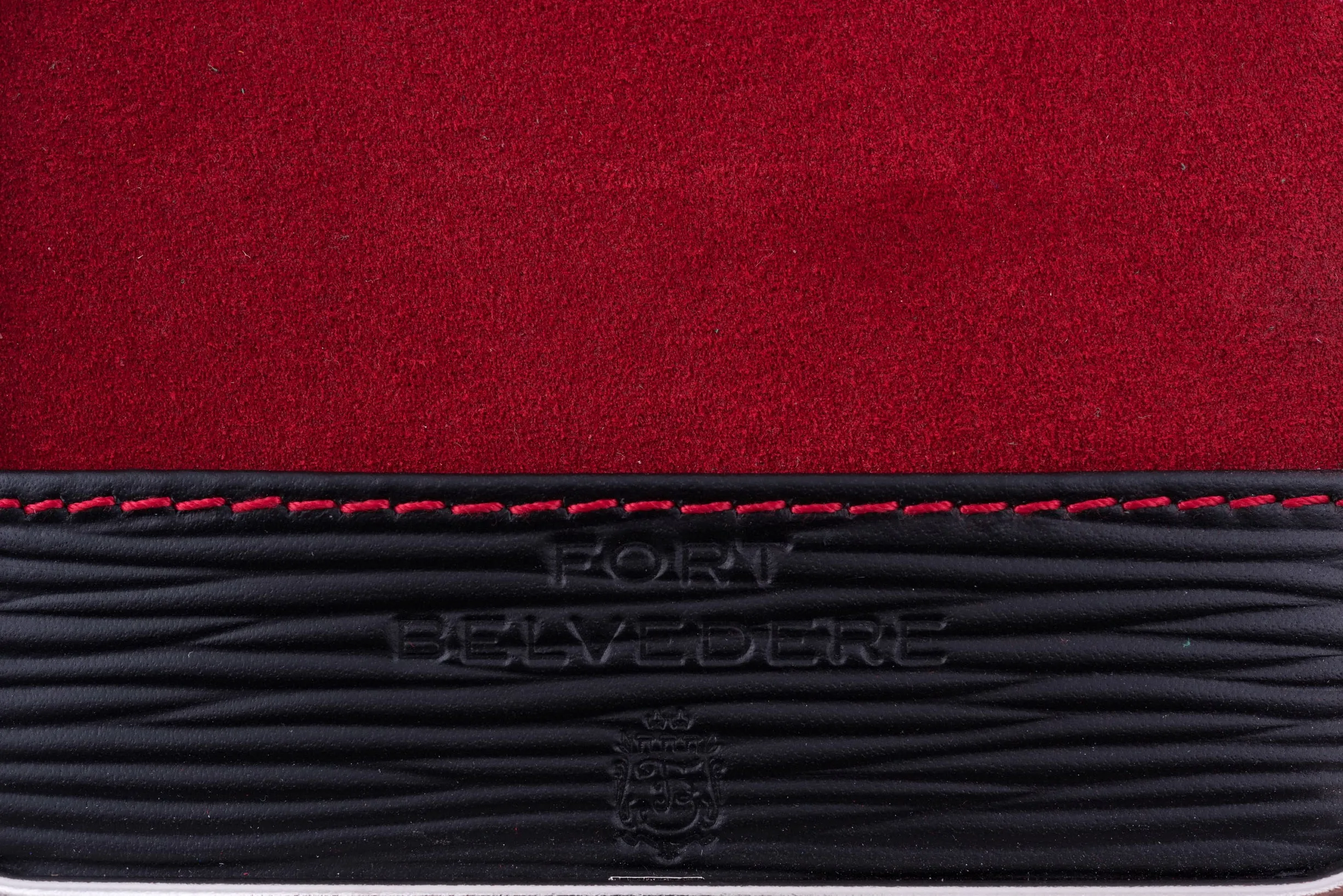 Black & Red Leather Business Card Case