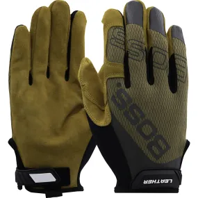 Boss 120-ML1360T/XL Premium Pigskin Leather Palm with Mesh Fabric Back