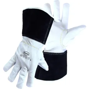 Boss 1JL4061CGM Premium Grade Top Grain Goatskin Leather Drivers Glove with Aramid Blended Lining - Gauntlet Cuff