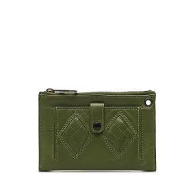 Bottega Veneta Intrecciato Leather Coin Case Green