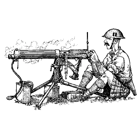 British Vickers MMG Tripod & Crosshead Mount: Late Model