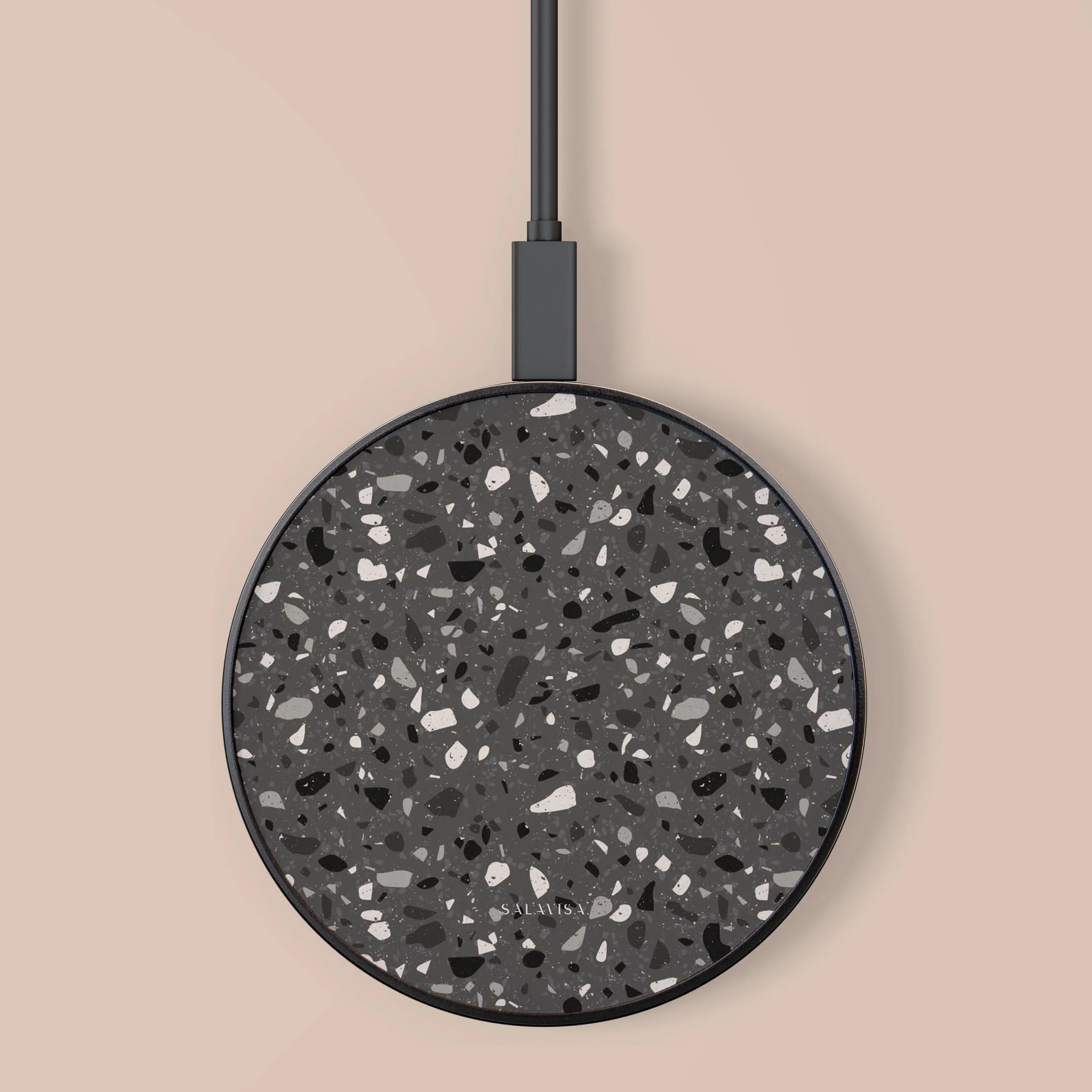 Brown Terrazzo Wireless Charger