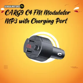 CARG9 C4 FM Modulator MP3 with Charging Port