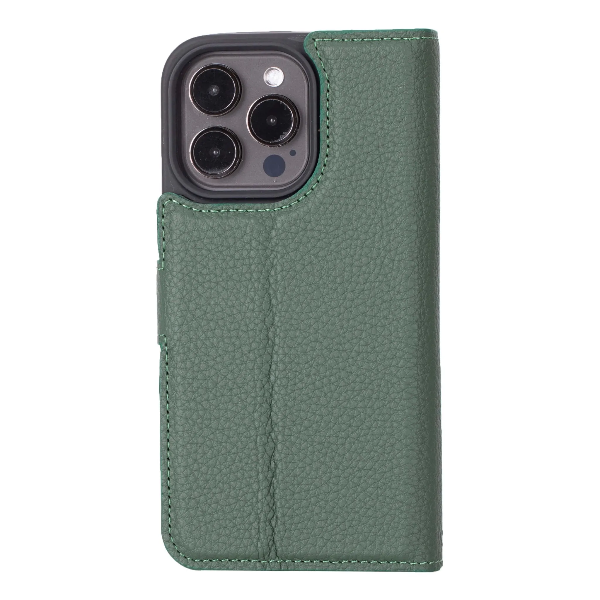 Carter iPhone 15 Pro Max Wallet Case, Pebble Green