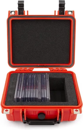 CASEMATIX Graded Sports Card Case Compatible with 25  BGS PSA Graded Sports Trading Cards, One Touch Sleeves, Waterproof Graded Card Storage Box