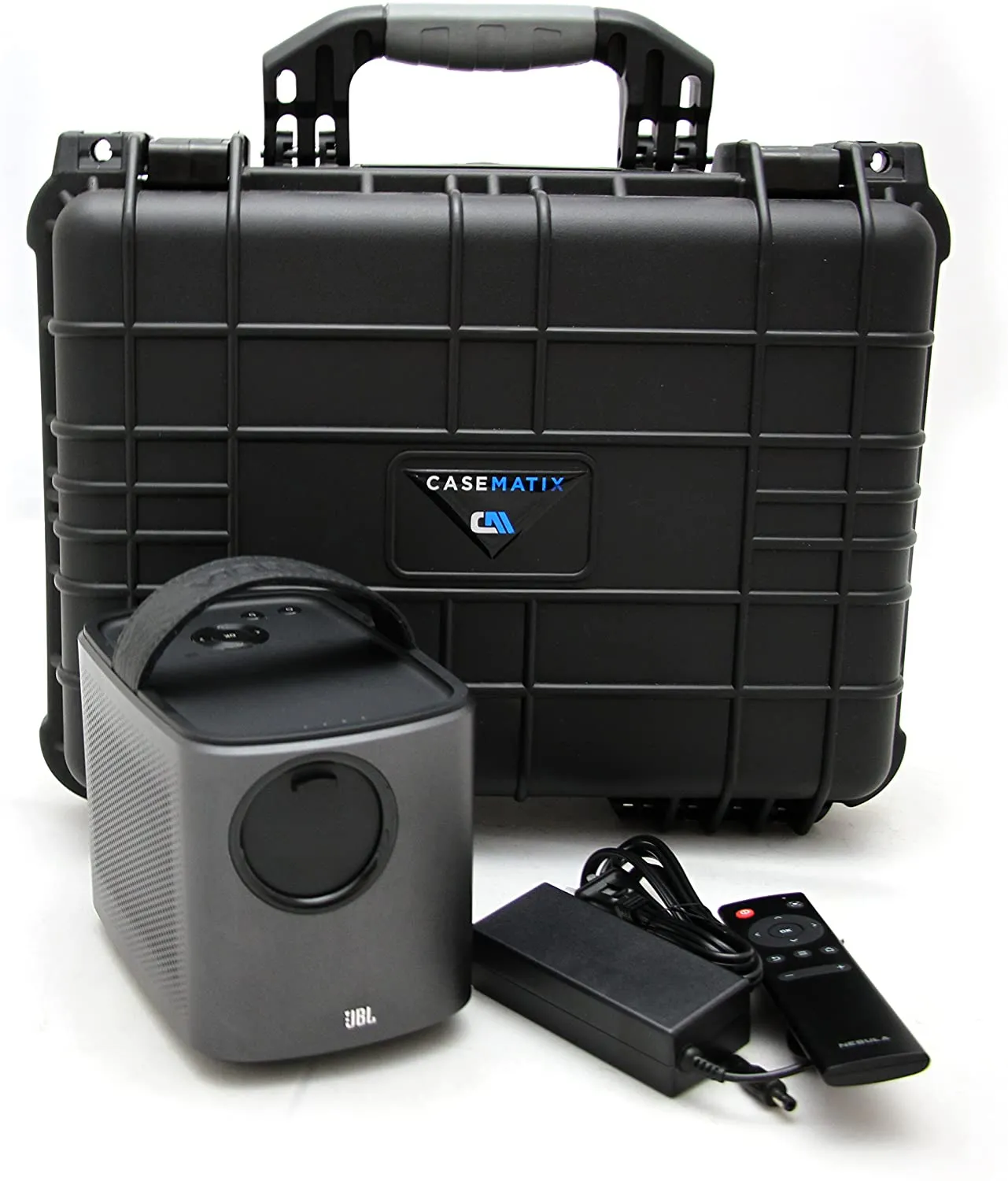 Casematix Portable Projector Carry Case Compatible with Nebula Mars 2 Pro or Nebula Mars Projector by Anker and Accessories