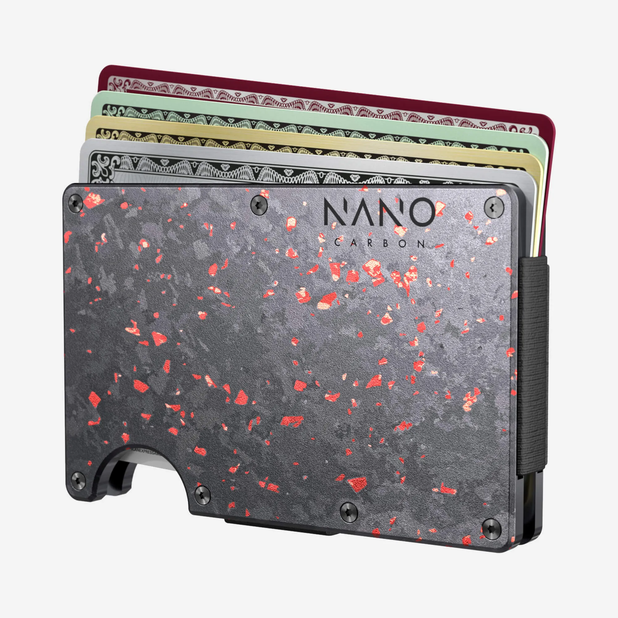 Cash Strap Wallet (Nero/Rosso)