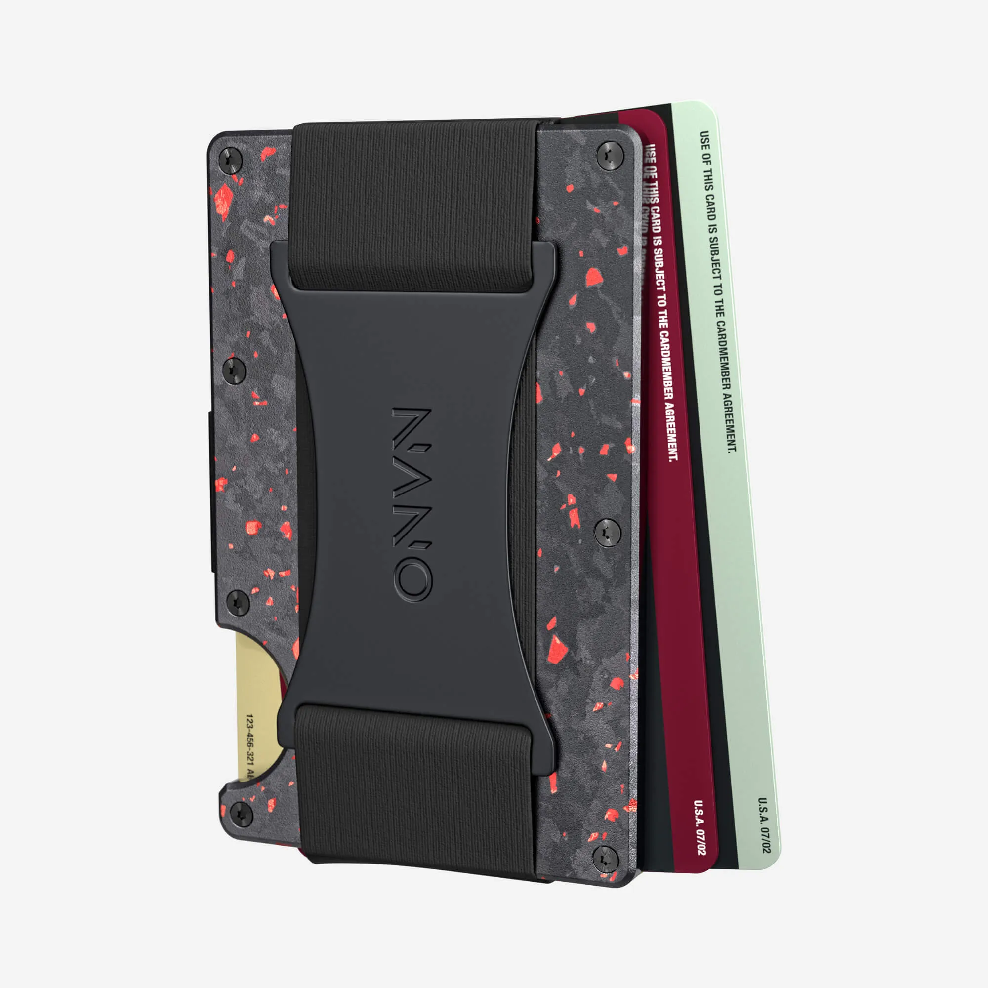 Cash Strap Wallet (Nero/Rosso)