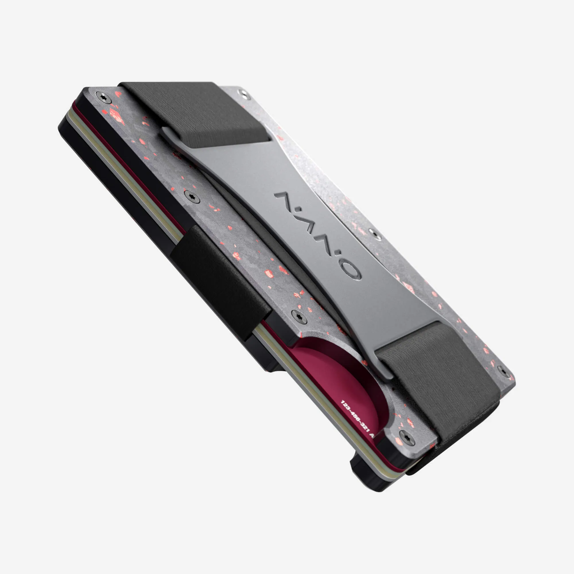 Cash Strap Wallet (Nero/Rosso)