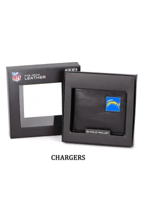 Chargers Nfl Bi-Fold Wallet Packaged In Gift Box