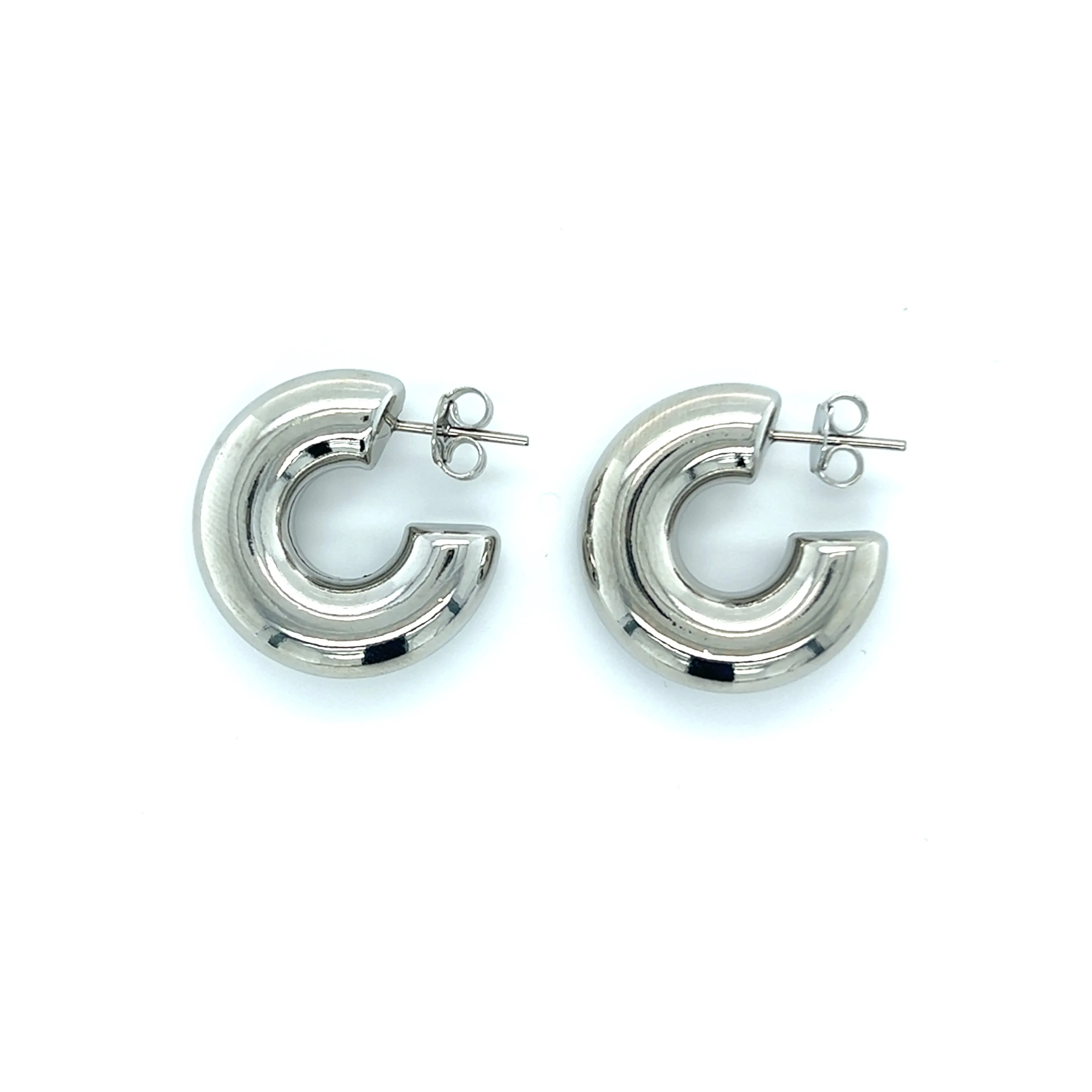 Chubby Open Back Hoop Earrings