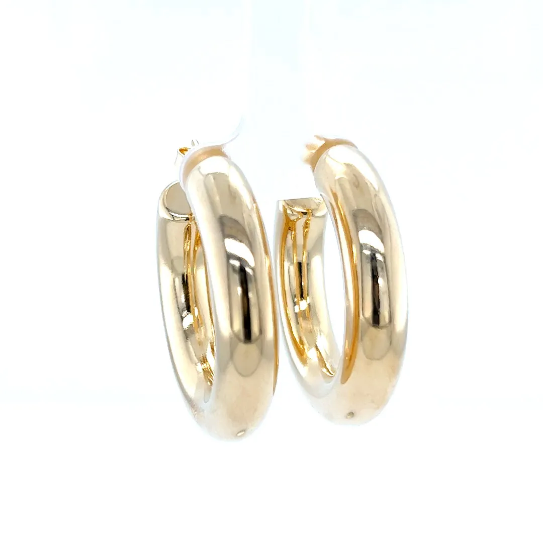 Chubby Open Back Hoop Earrings