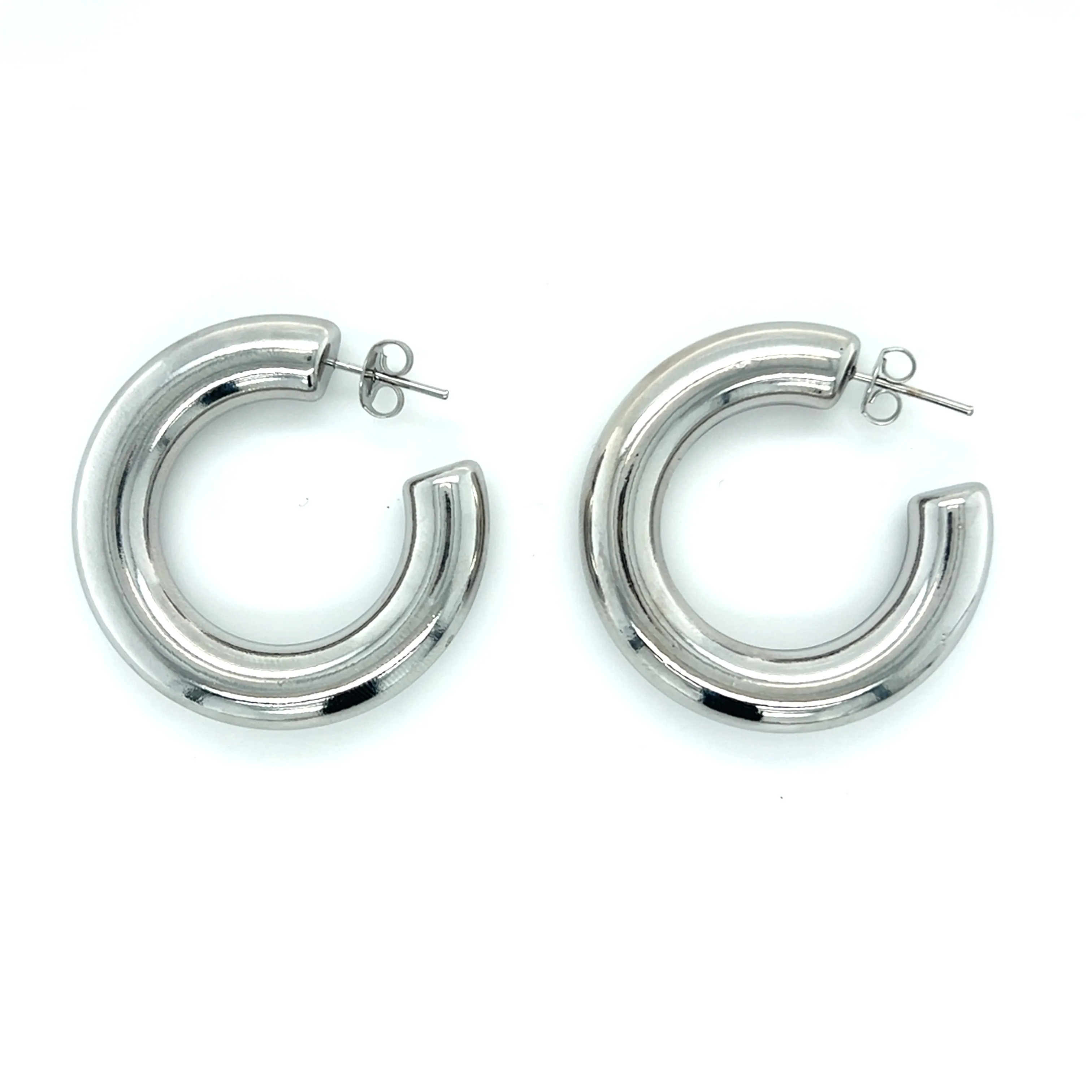 Chubby Open Back Hoop Earrings