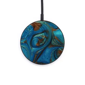 Circle ResinArt Wireless Charger - Hedy (Teal & Gold, 589506)