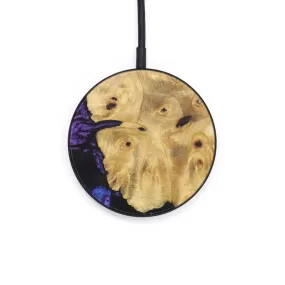 Circle Wood Resin Wireless Charger - Arielle (Purple, 616370)