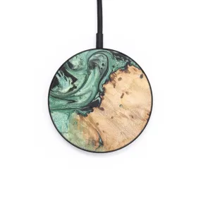 Circle Wood Resin Wireless Charger - Bethany (Green, 678113)