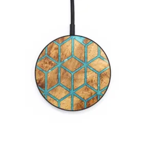 Circle Wood Resin Wireless Charger - Bret (Pattern, 705398)