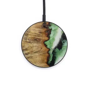 Circle Wood Resin Wireless Charger - Cohen (Dark Green, 614609)