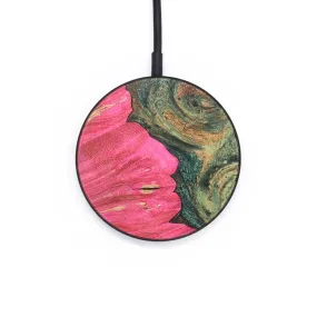 Circle Wood Resin Wireless Charger - Dionne (Green, 687943)