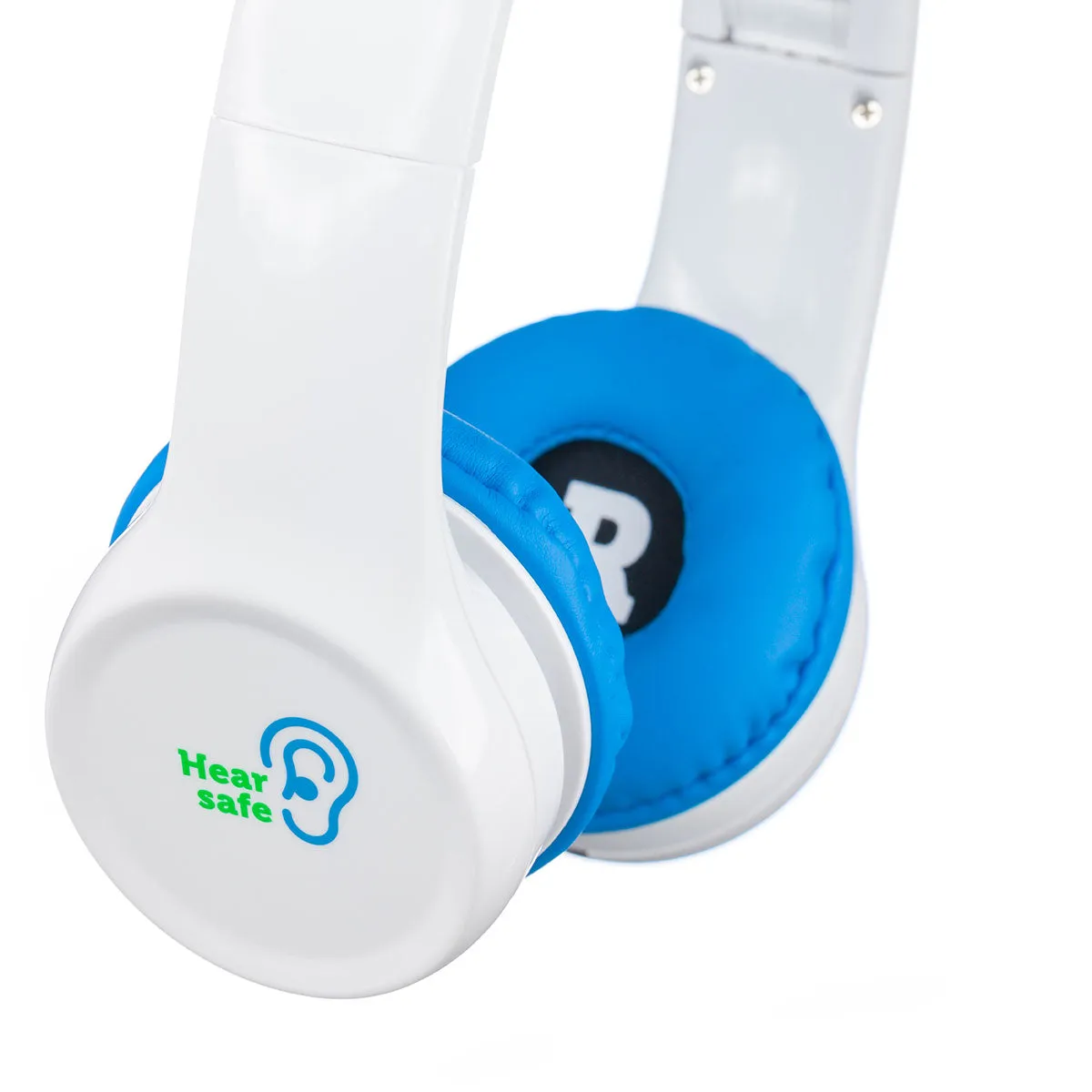 Clevy Kids Headphone - Hearsafe Volume Limiting Children's Headphones - Including Mic and Spiral Cable!