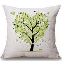 Colorful Boho TTree of Life Throw Pillow Case