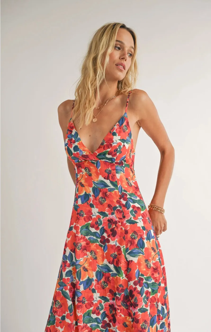 Confetti Open Back Midi Dress